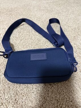 Dagne Dover Navy Belt Bag with Adjustable Strap